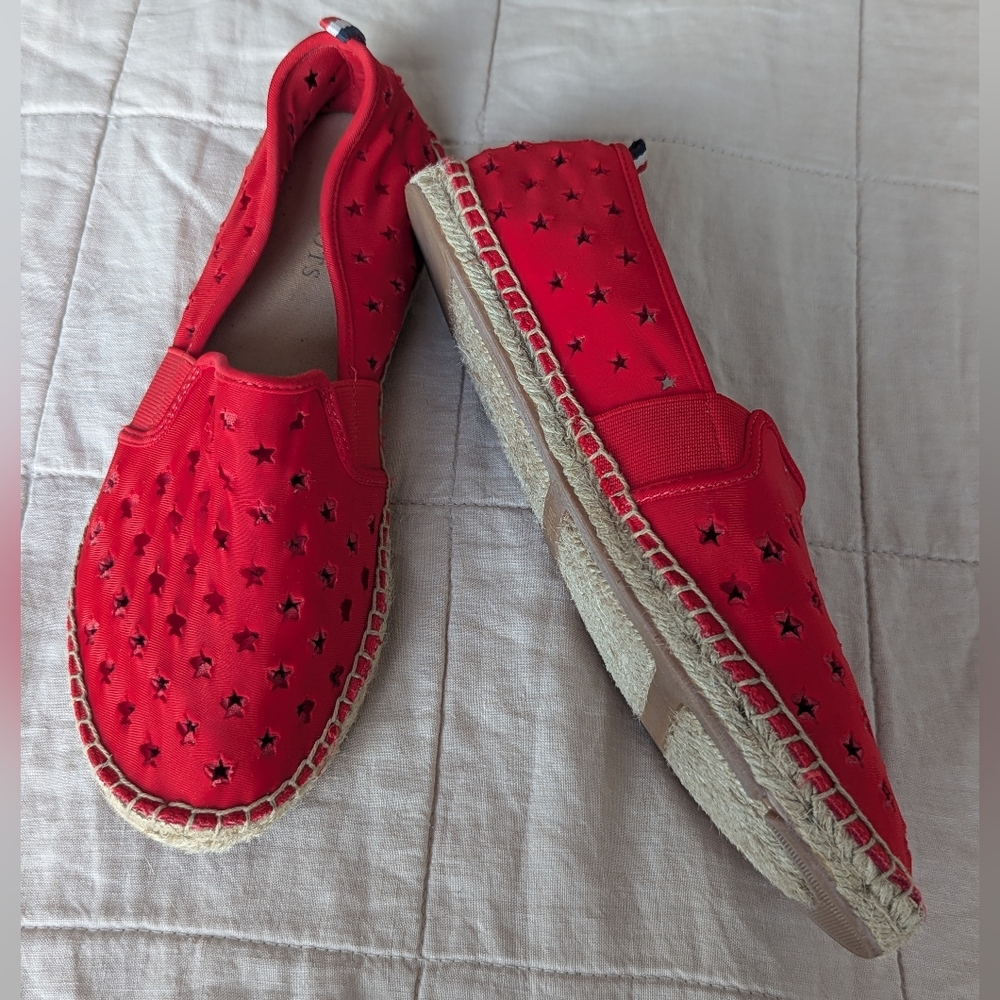 Talbots Izzy Stars Espadrille Loafer Flats 9.5